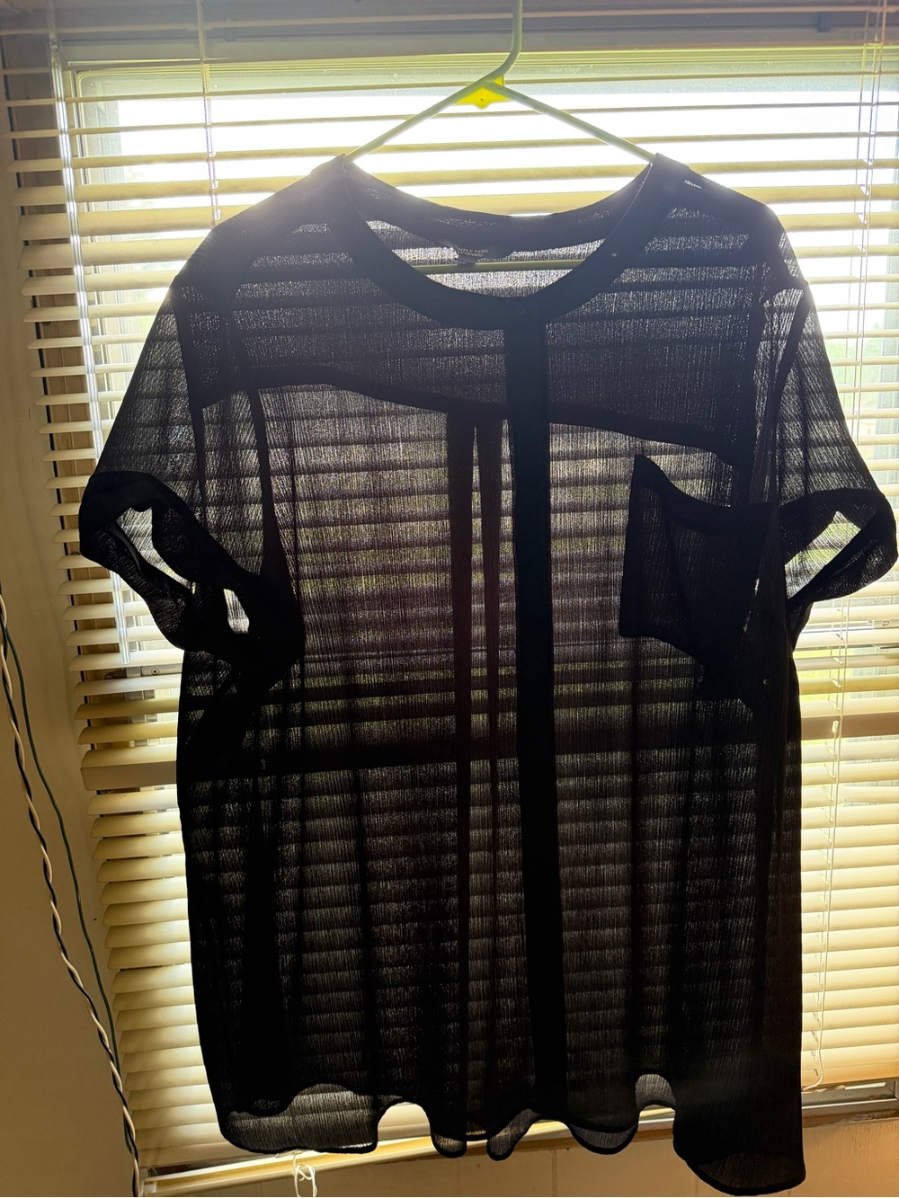 Simply Vera Vera Wang Black Sheer Cardigan